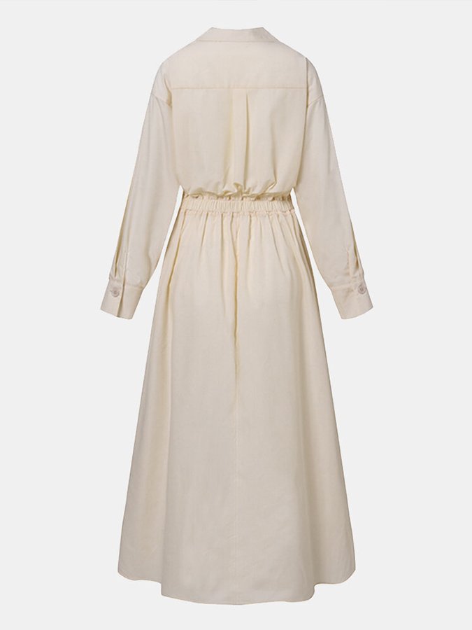 Sukienka Koszulowa Damska | Maxi