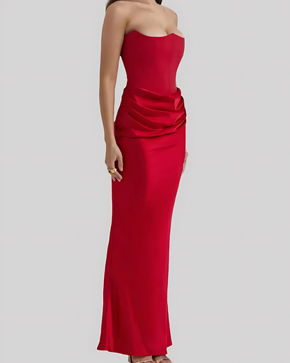 Brooklyn | Women Wedding Guest drapowany Maxi dress