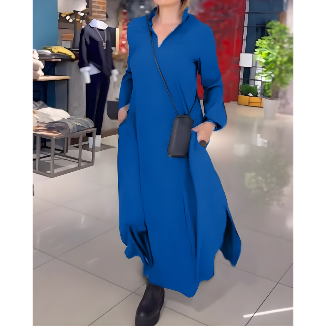 Elara Flow™ Side-Slit Maxi Dres
