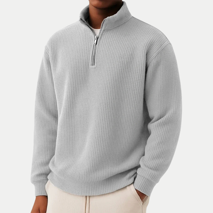 Shachar – Afslappet sweater med lynlås