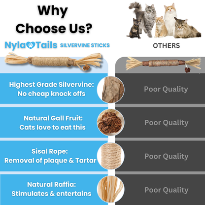 NylaTails Silvervine Dental Stick