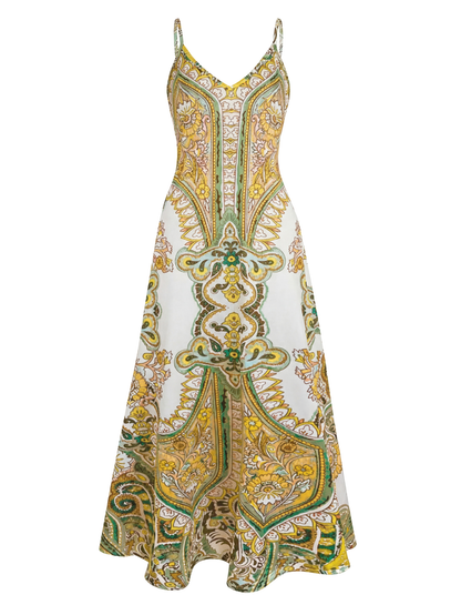 Amelia - Boho Floral Sleeveless Dress