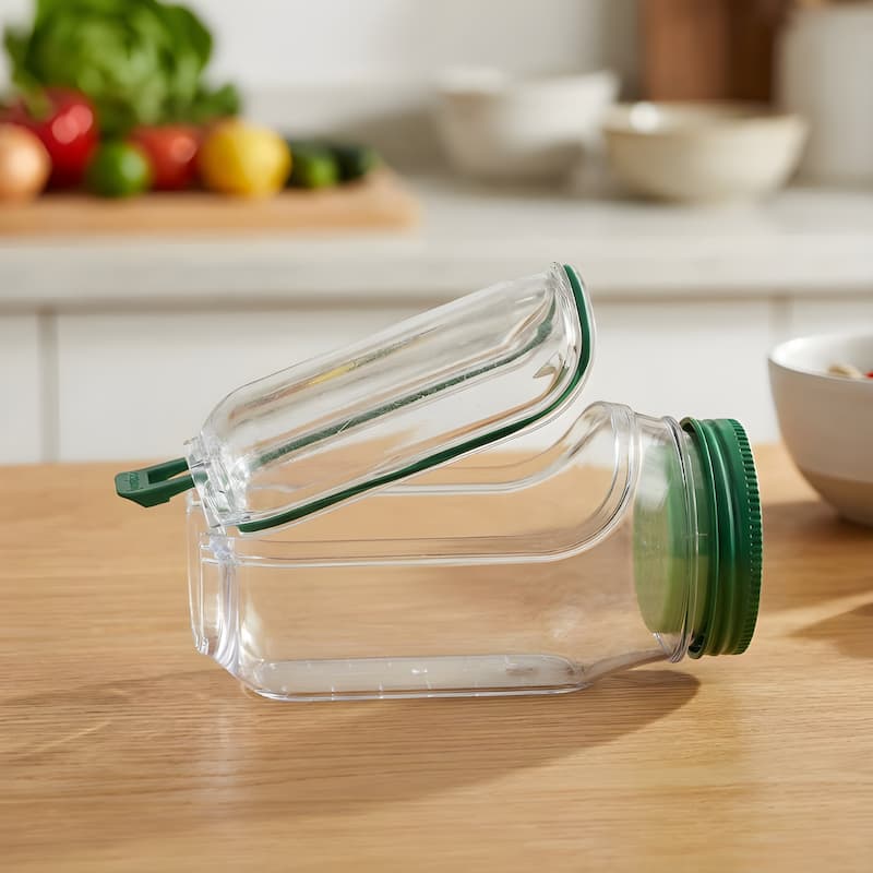 Glas-Salatbehälter mit breiter Öffnung – Frische Schichten, kein matschiger Salat