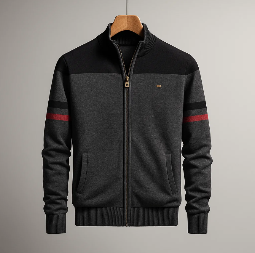 DUVAL PARIS™ | SWEAT COLORBLOCK AVEC ZIP POUR HOMME