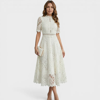 Camila™ | Vestido midi de encaje elegante