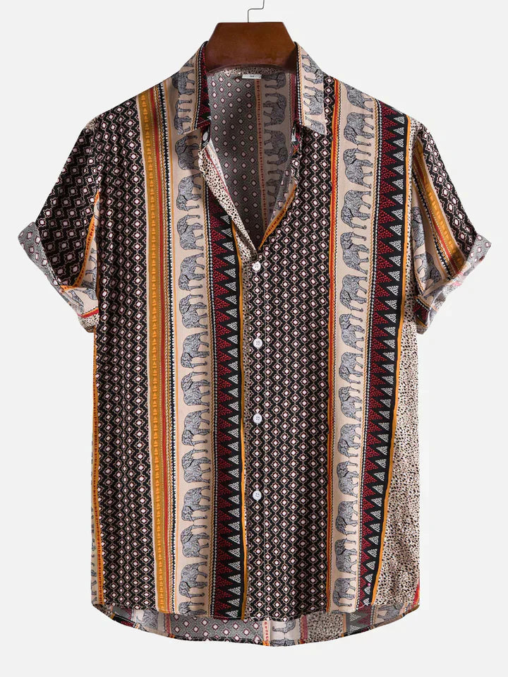 Oliver - Chemise manches courtes imprimé éléphant