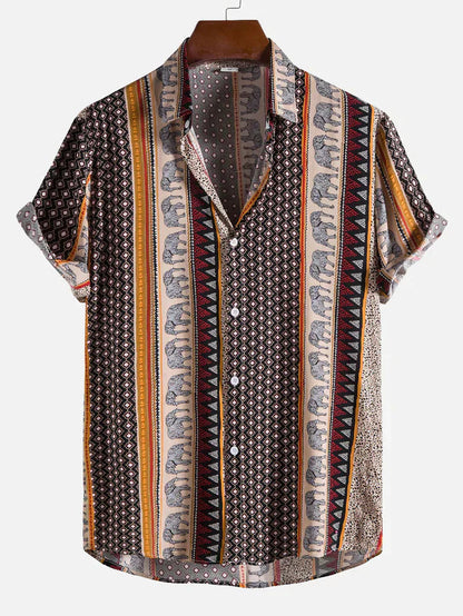 Oliver - Chemise manches courtes imprimé éléphant