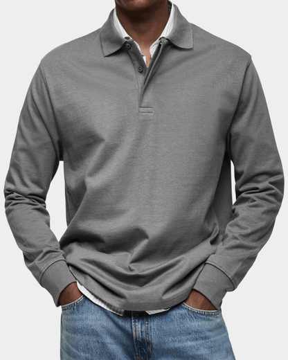 Lars - Komfortabel polo med lange ermer