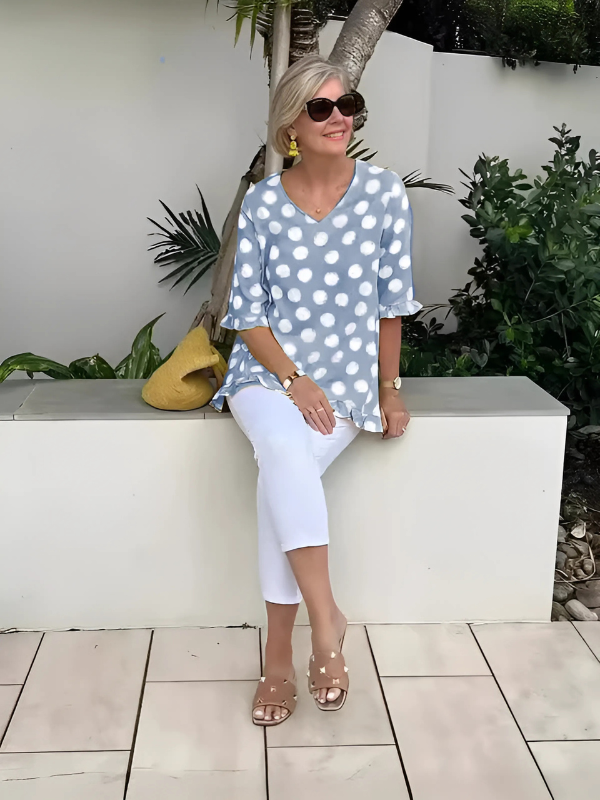 Dulce - Vintage trykket topp