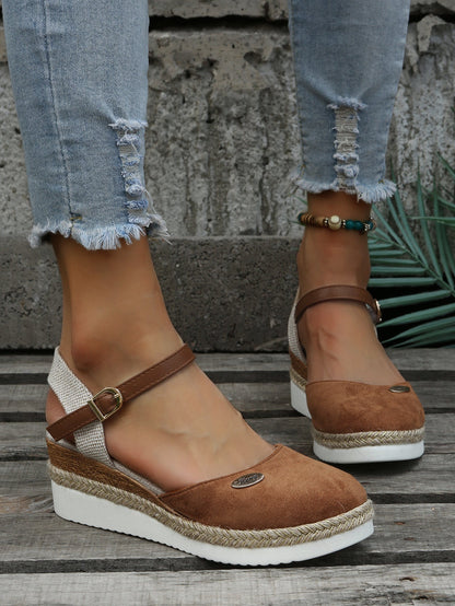 Sandali con zeppa da donna - Stile estivo casual
