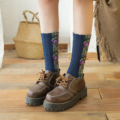 Vimoda™️ Vintage style socks with embroidered flowers