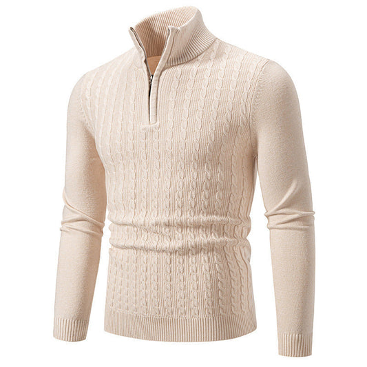 Fabrizio – Stilvoller Zopfmuster Strickpullover Für Herren