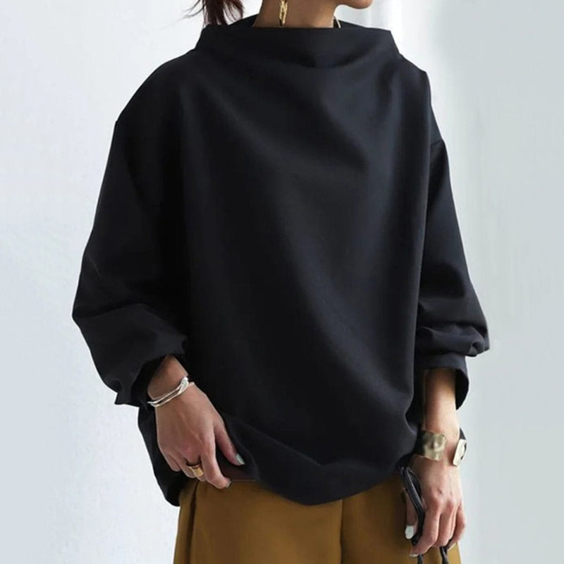 Celeste - Long sleeve oversized sweater with turtleneck