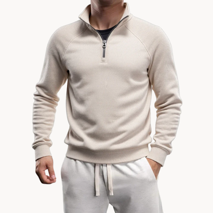 Matteo – Mens Cotton Blend Quarter Zip Jumper