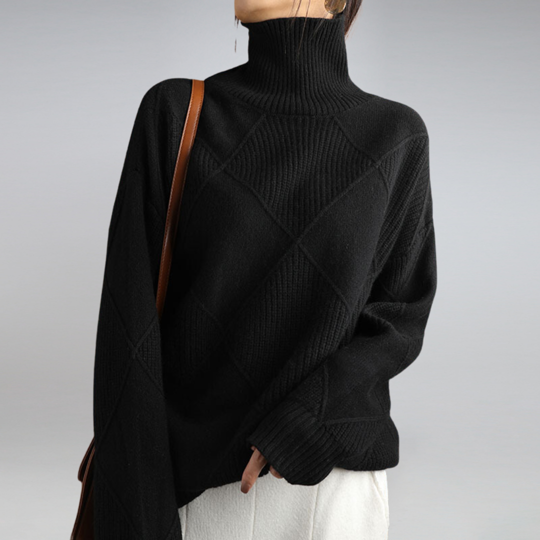 Weicher Damen Rollkragenpullover – Bequem, Warm & Elegant