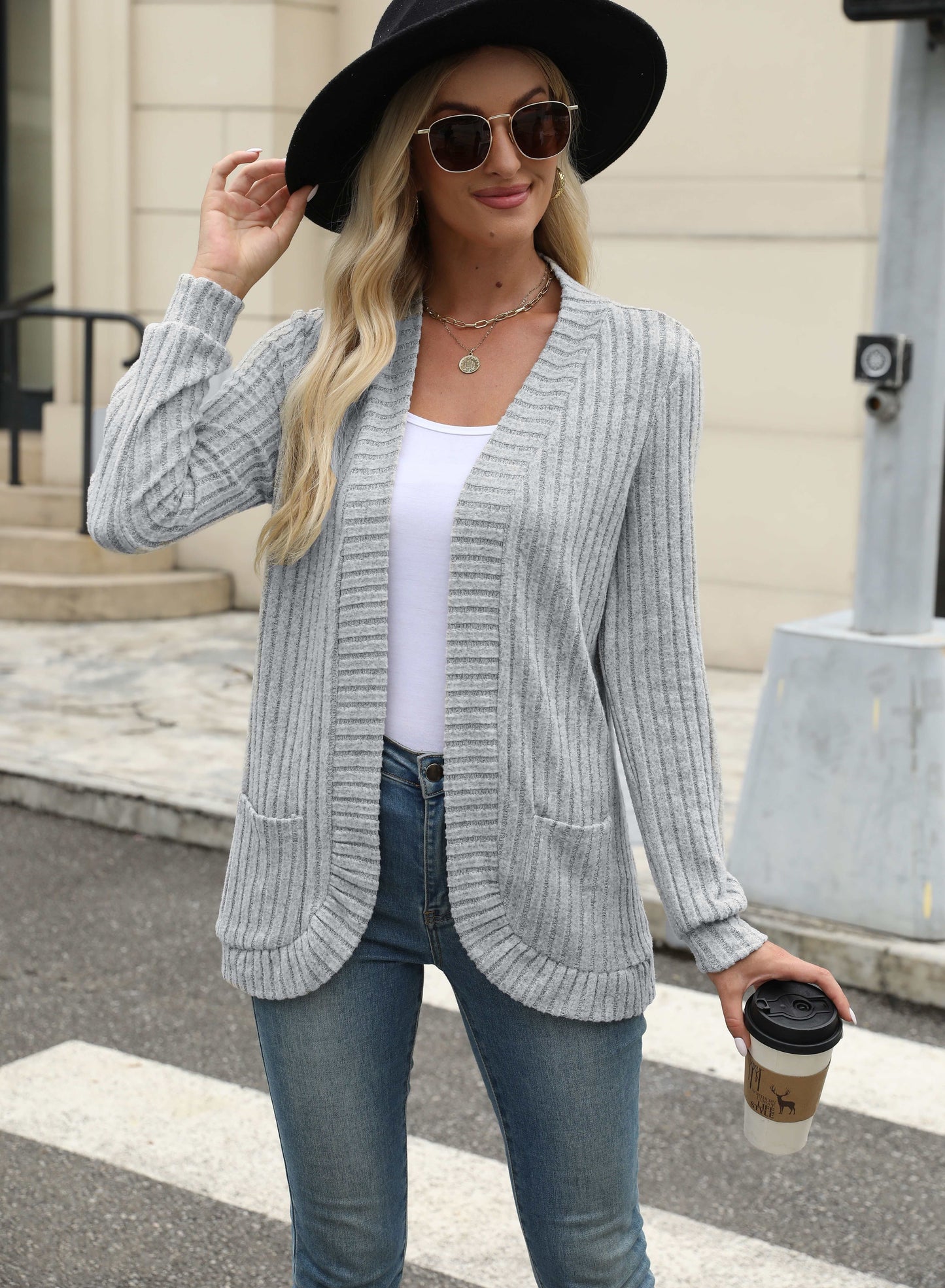 Veloura Edge™ Ribbed Pocket Top