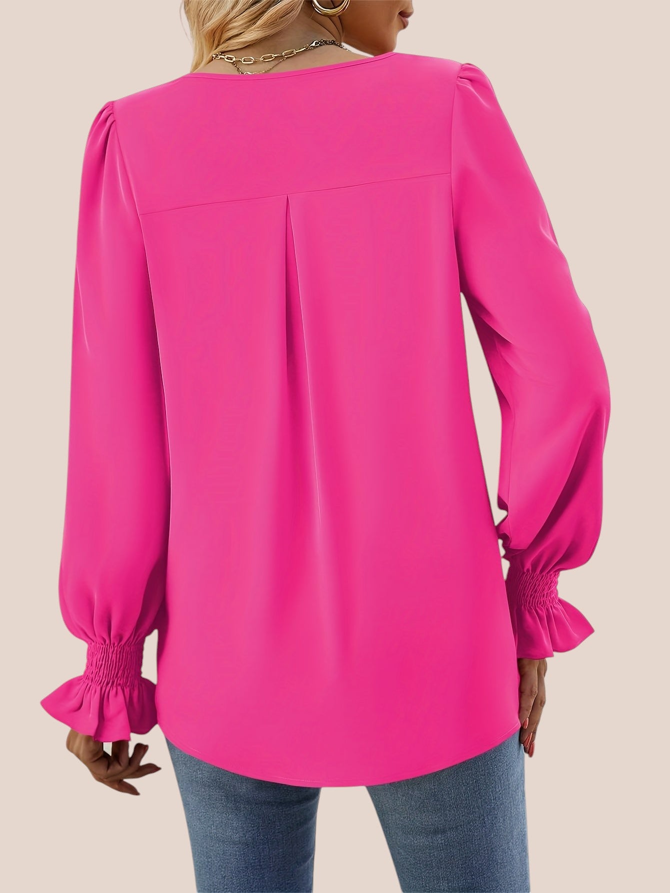 Mira - Blusa Elegante con Escote en V
