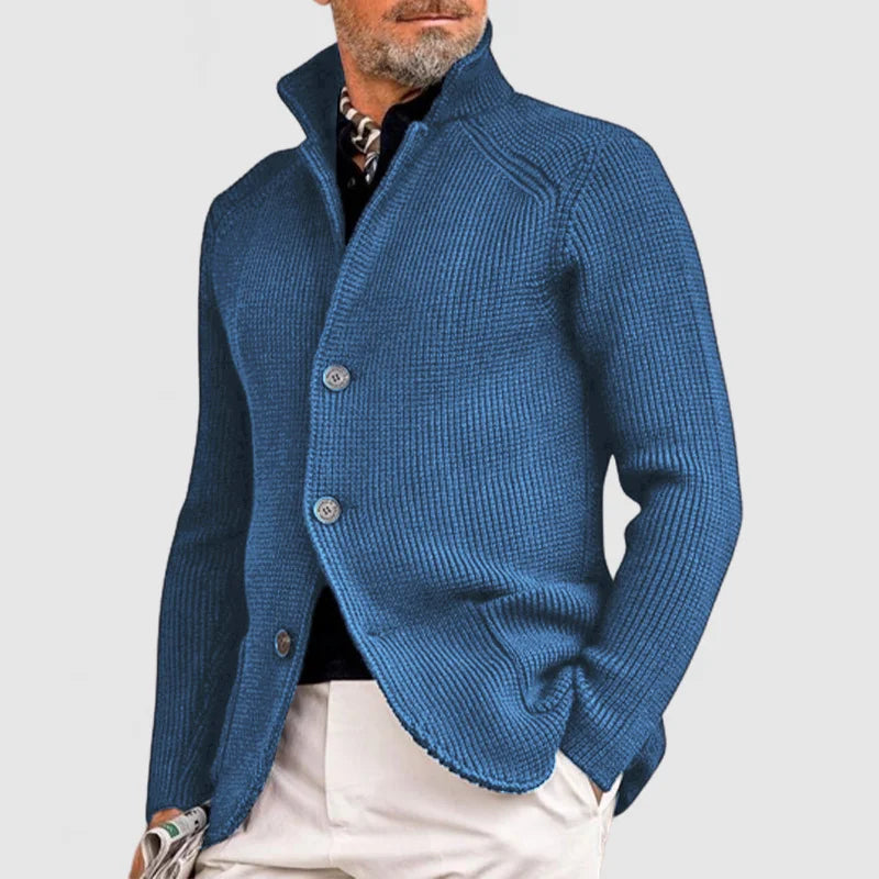 Trendy  Gebreid Herenvest met Zakken - Oscar