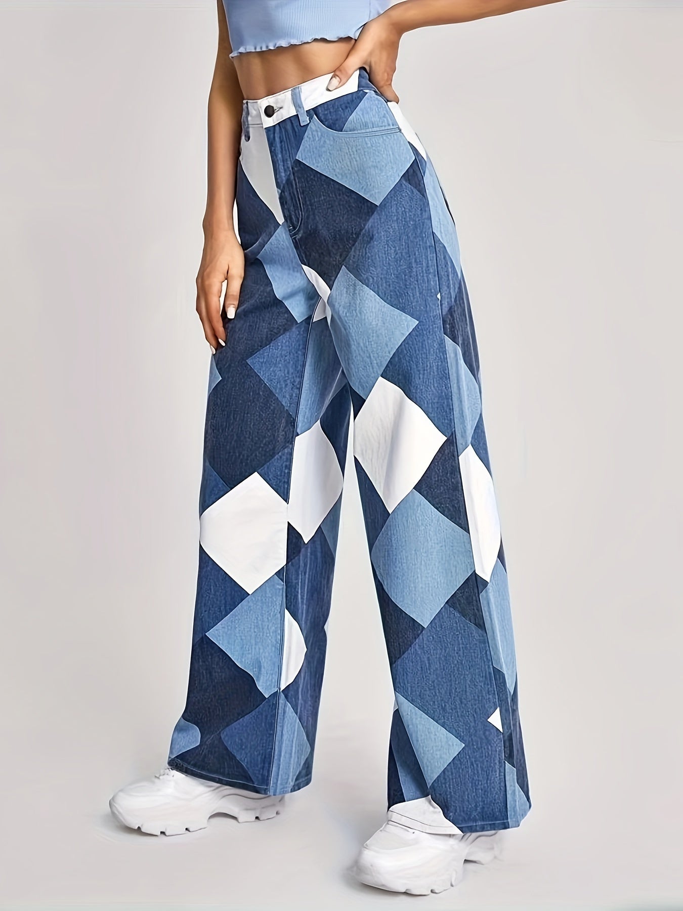 Skarvana Boho Denims by JesseVance NYC: High-Waist & Loose-Fit Chic Timeless Patchwork Jeans