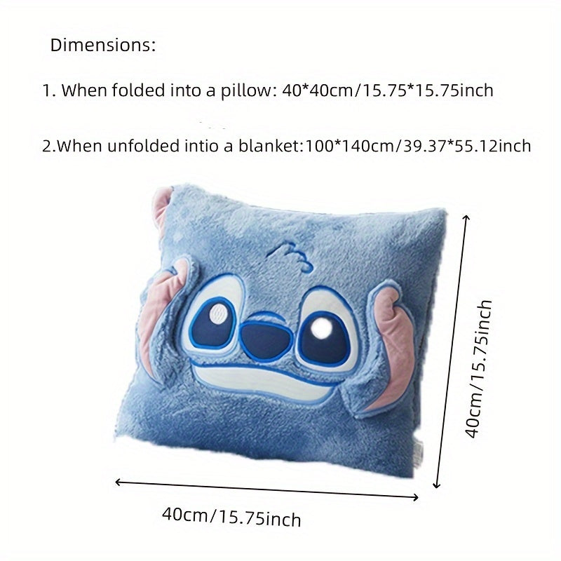 Stitch Kussen-Deken in Eén - Voor Comfort en Knusheid in Eén