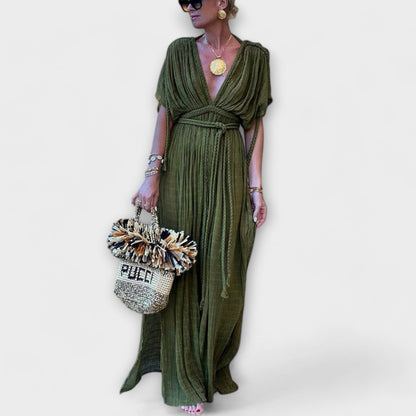 Maxi Kimono Šaty v Gréckom Štýle