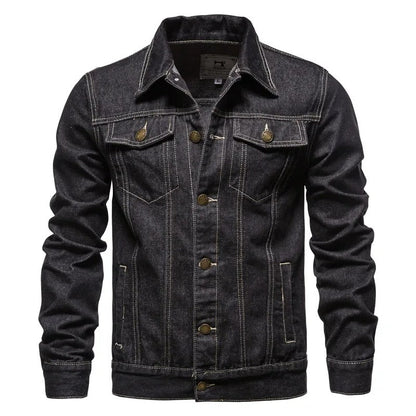 Giacca in denim premium da uomo - Abbigliamento casual e comodo