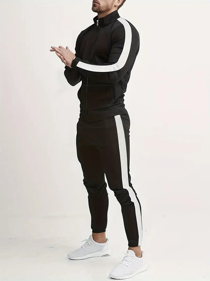 Men’s 2-Piece Tracksuit Set – Zip Hoodie & Joggers | Stylish, Comfortable & Versatile