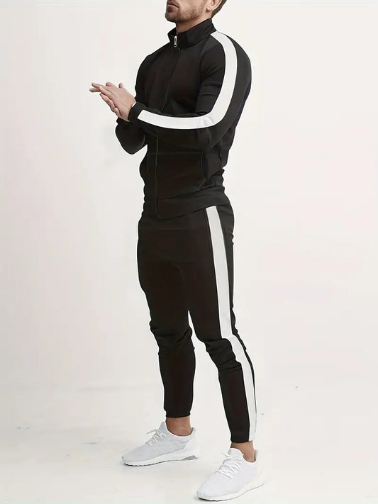 Men’s 2-Piece Tracksuit Set – Zip Hoodie & Joggers | Stylish, Comfortable & Versatile