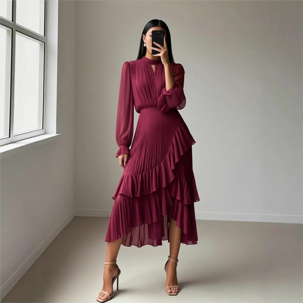 Ilze™ | Elegantā plisētā kleita