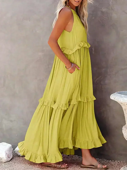 Coral - Vestido Longo