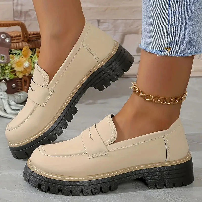 Lucy | Mocassins confortables et chunky pour femmes avec plateforme