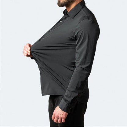Chemise stretch Noah pour homme – Coupe ajustée, confort flexible et style élégant