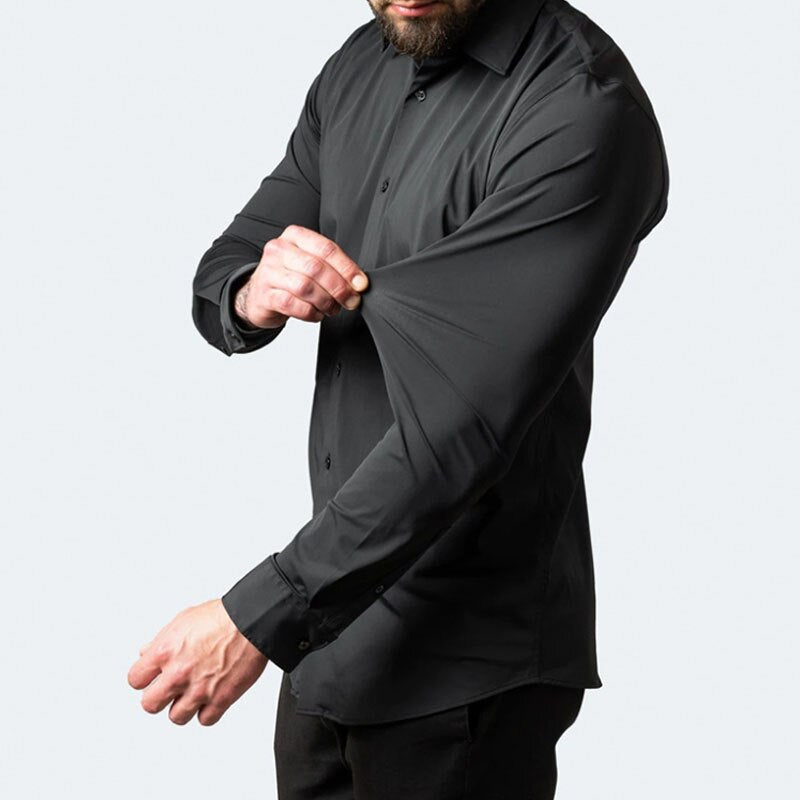 Chemise stretch Noah pour homme – Coupe ajustée, confort flexible et style élégant