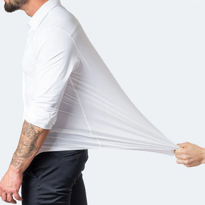 Chemise stretch Noah pour homme – Coupe ajustée, confort flexible et style élégant