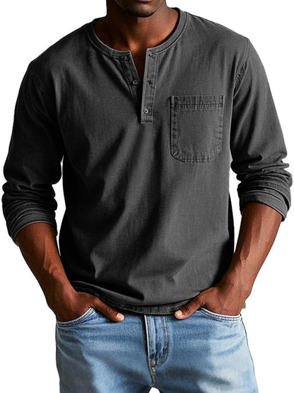Thomas | Effortless Casual Henley T-Shirt