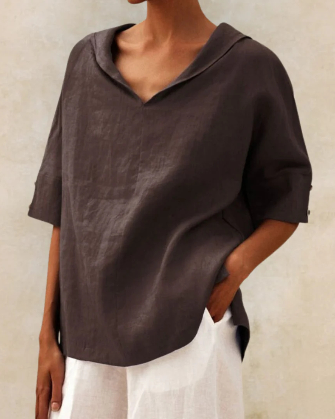 Zaylora - Linen Spring Summer Women Blouse