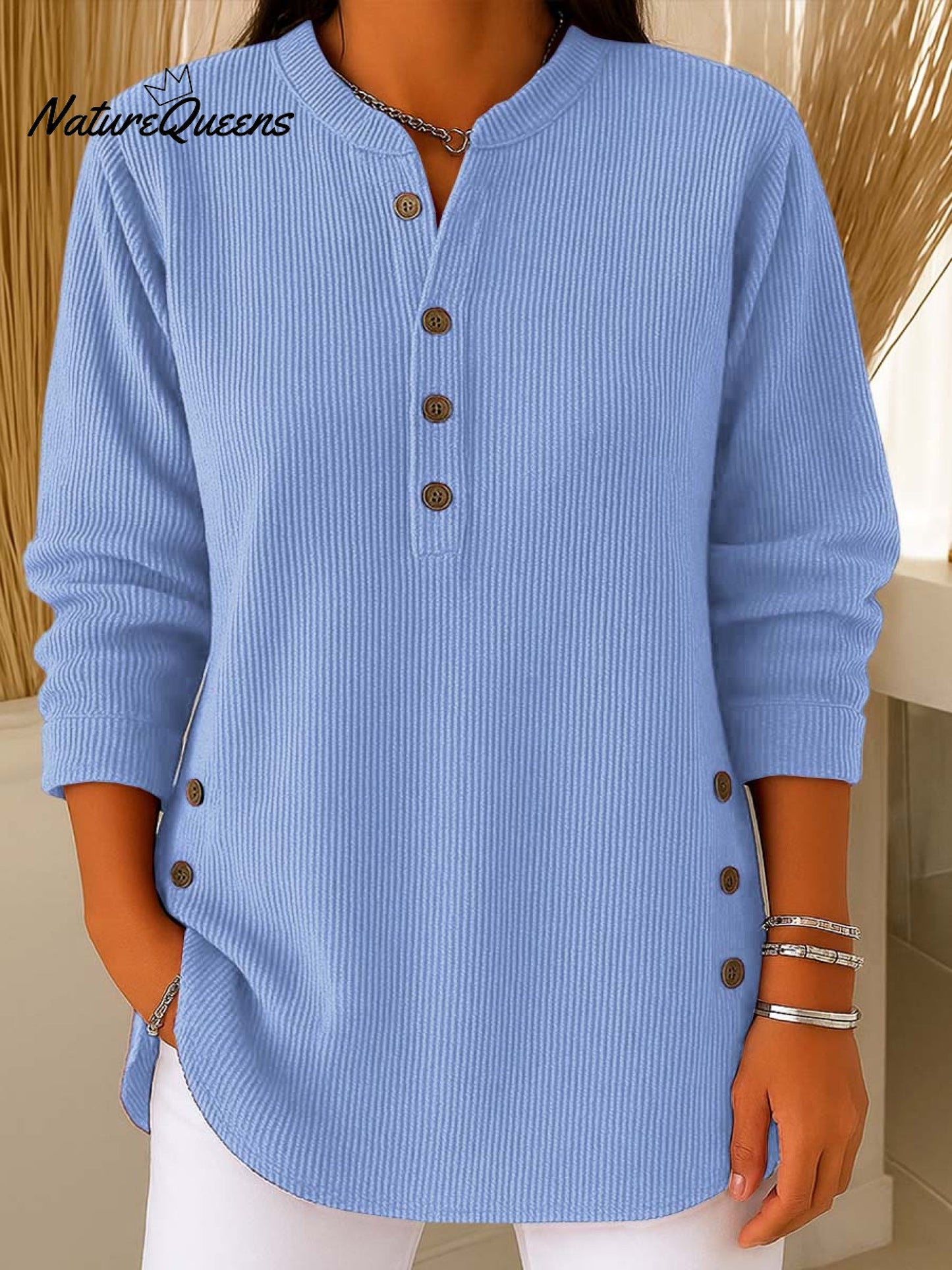 Sweter Damski „Lena Cozy Knit” – luźny krój, okrągły dekolt, miękka dzianina