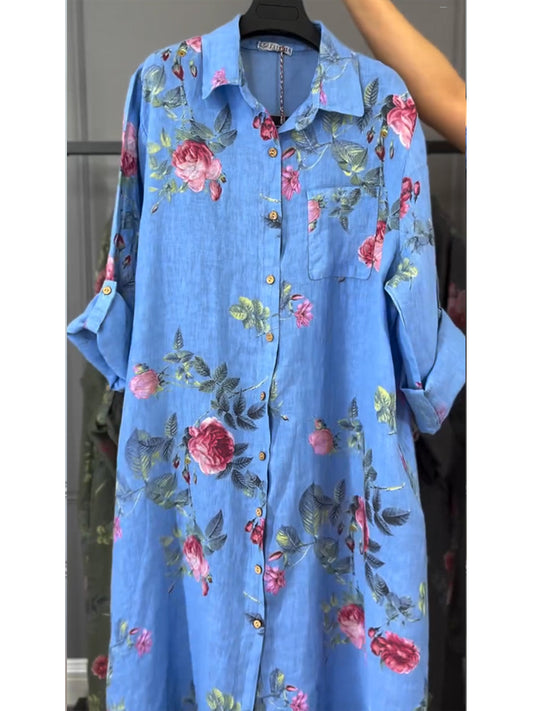 Jovie - Premium Linen Shirt Dress