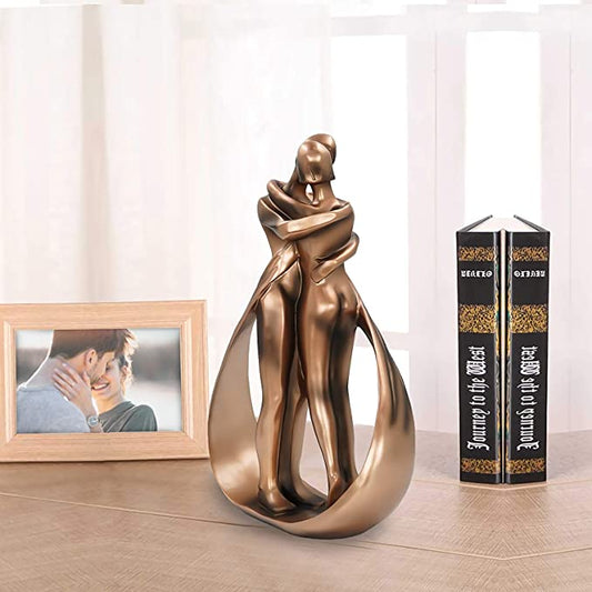 Umarmungs-Skulptur Paar Bronze – Dekorative Figur für Zuhause Zorenza