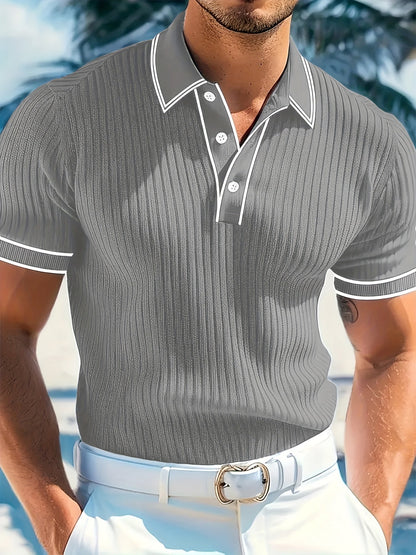 Herre polo-shirt med korte ærmer – Komfortabel og stilfuld til sommeren