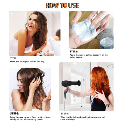 Mofajang® by JesseVance Manhattan: The Only Colored Hair Wax Styling Pomade with Bold Colors, Strong Hold, Simple Style, No Risk, & No Commitment