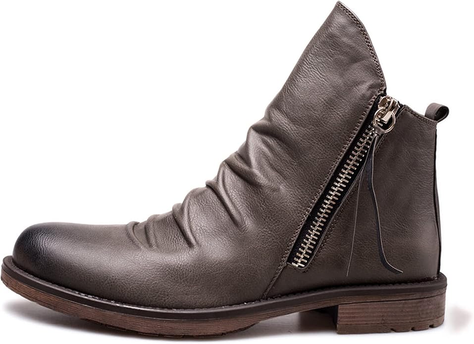 Daniel | Leather Side Zip Ankle Boots
