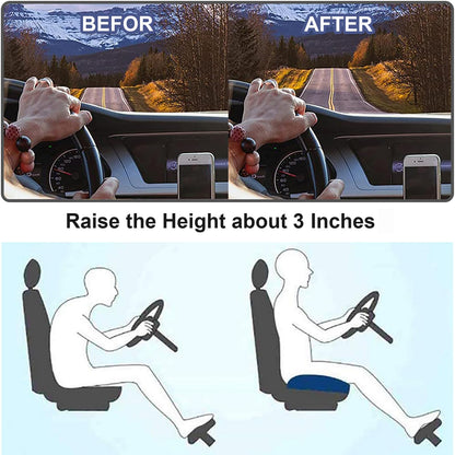 Car Booster Seat Cushion for Improved Visibility and Driving Comfort