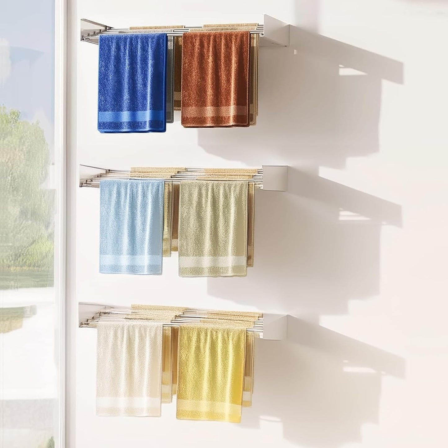 Falra Szerelhető Összecsukható Ruhaszárító Állvány – DryWall