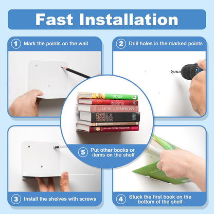 Libreleviosa®: Invisible Wall-Mounted Book Shelves for a Harry Potter-Inspired Library