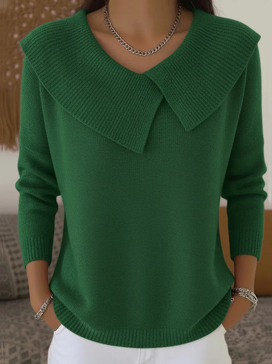 Katarina | Elegantní svetr s ozdobným límcem