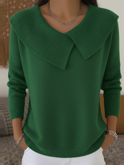 Lucia | Pullover mit weichem Kragen