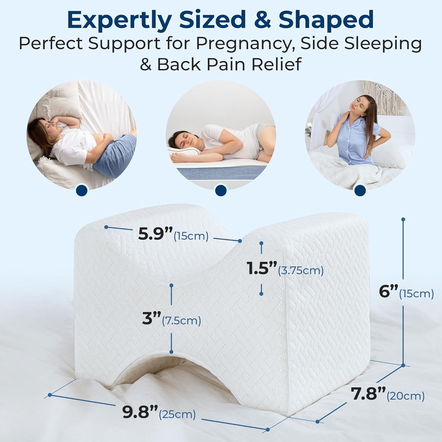Knee Pillow for Side Sleepers
