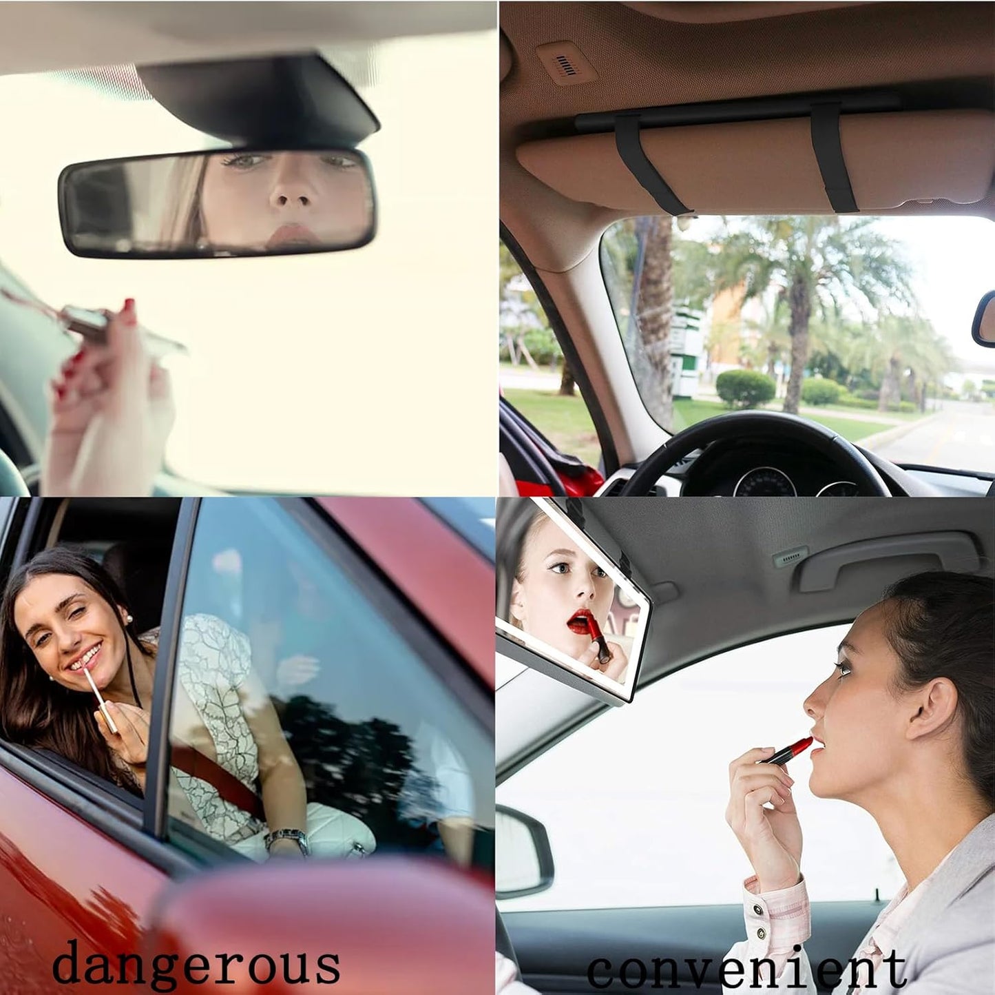 LuxeMirror – Der perfekte Make-up-Spiegel für dein Auto