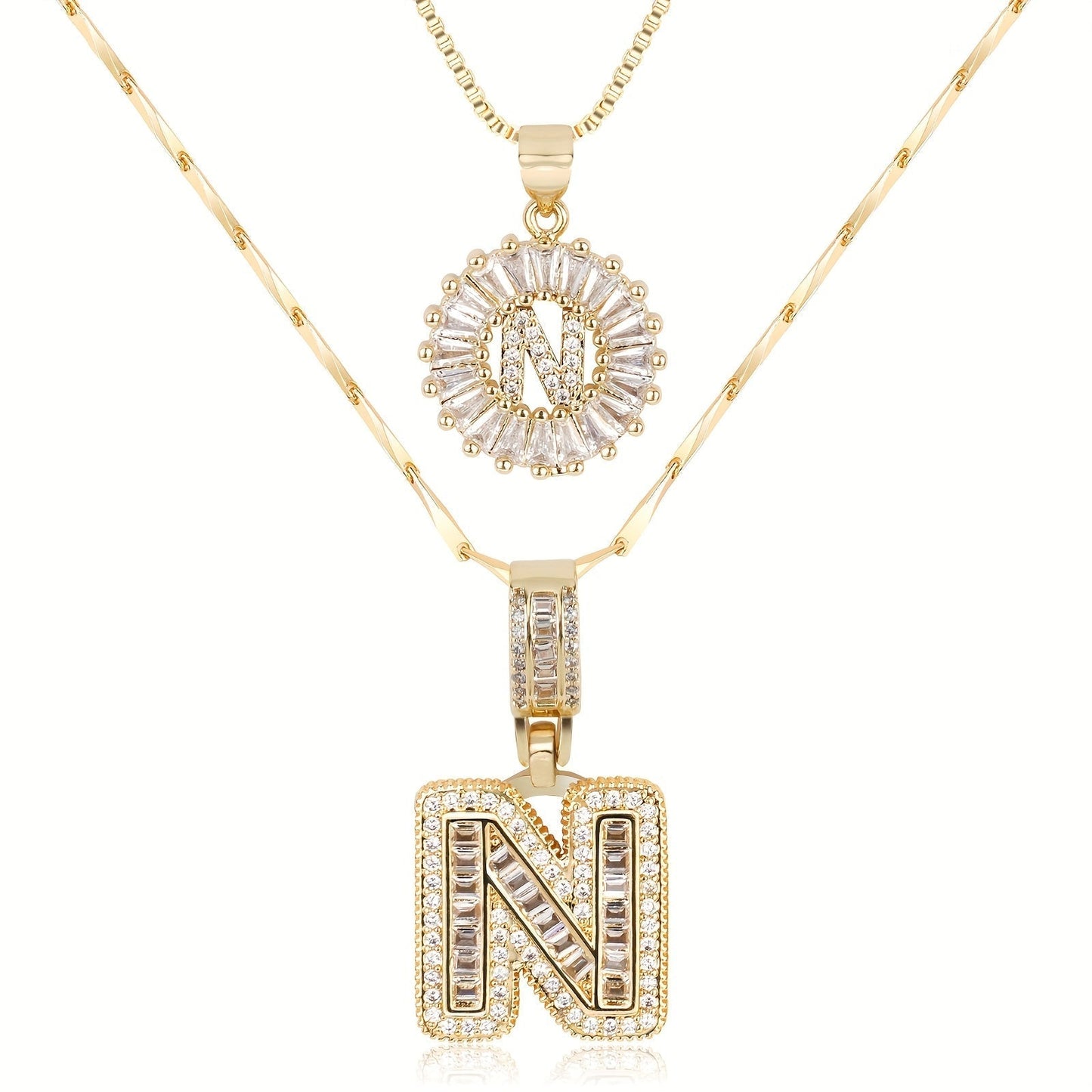GemLetter Ketting - Initiaal Hanger met Luxe Glans